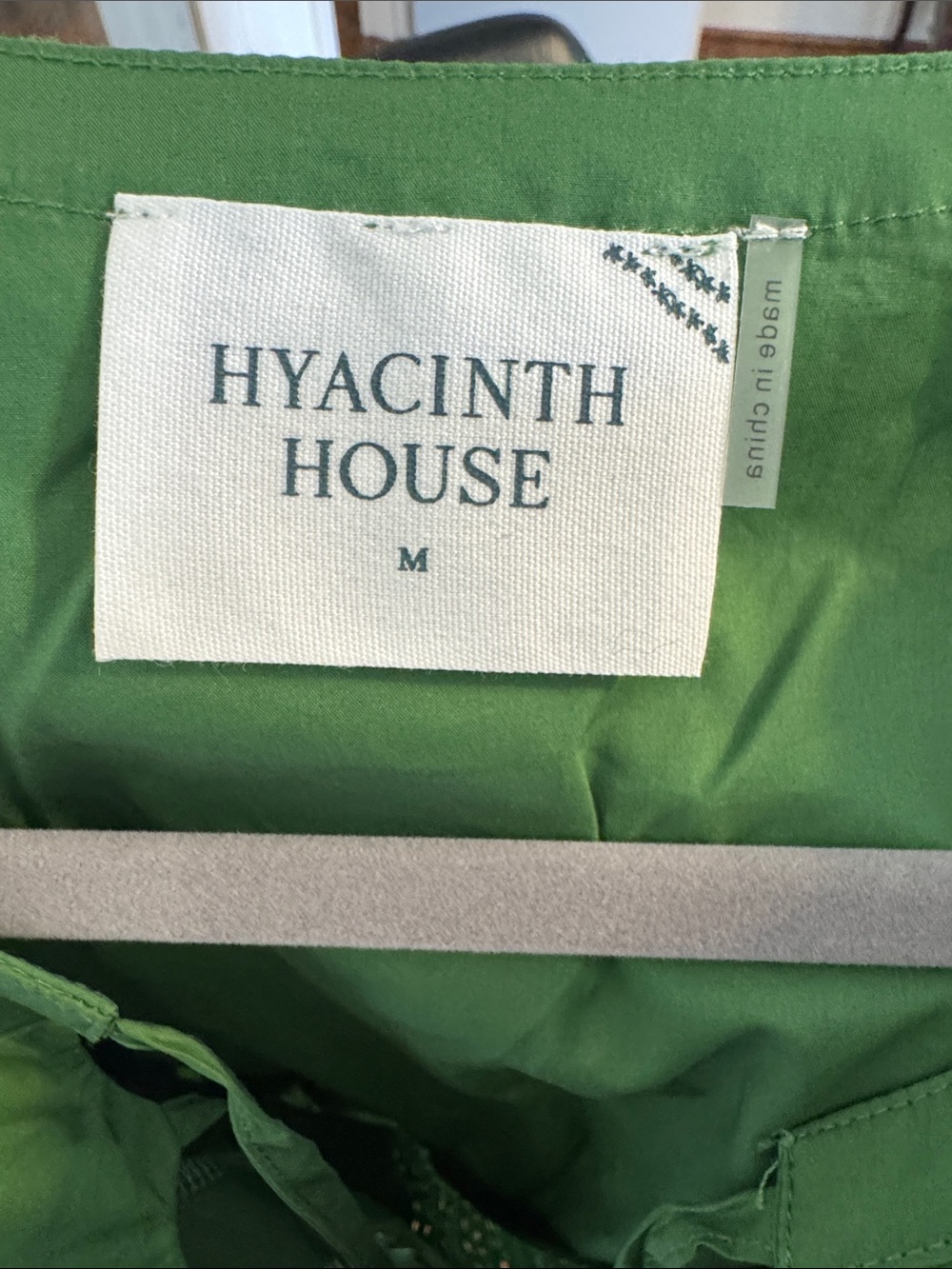 Tuckernuck Hyacinth House Green Ruffle Eyelet Top - Picture 3 of 3